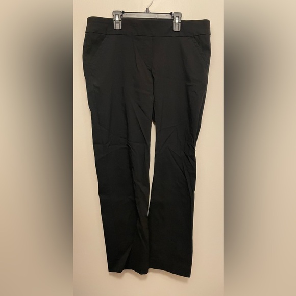 Michel Studio Collection Versatile Alexa Pull On Dress Pants in Black, Size 16P - Picture 1 of 4